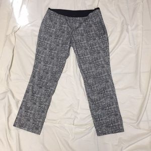 Black and white dress pants